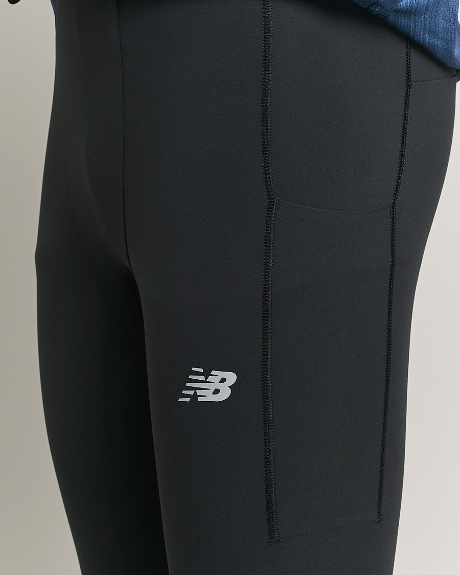 Mies | Housut | New Balance Running | Sleek Pocket Tights Black