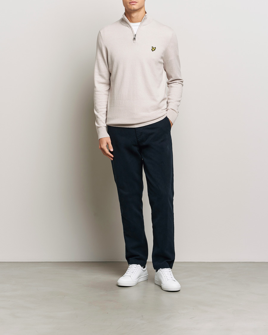 Mies | Puserot | Lyle & Scott | Cotton/Merino Half Zip Cove