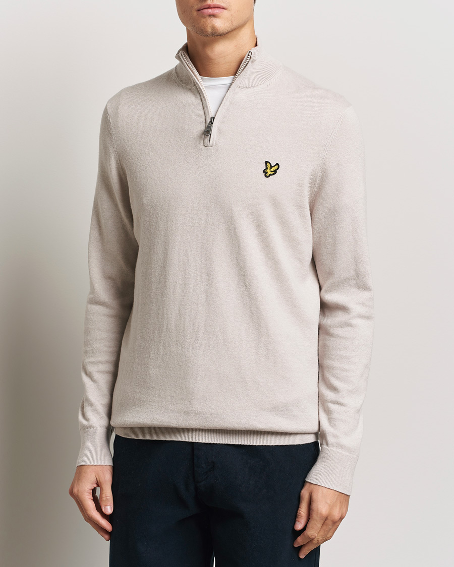 Mies | Puserot | Lyle & Scott | Cotton/Merino Half Zip Cove
