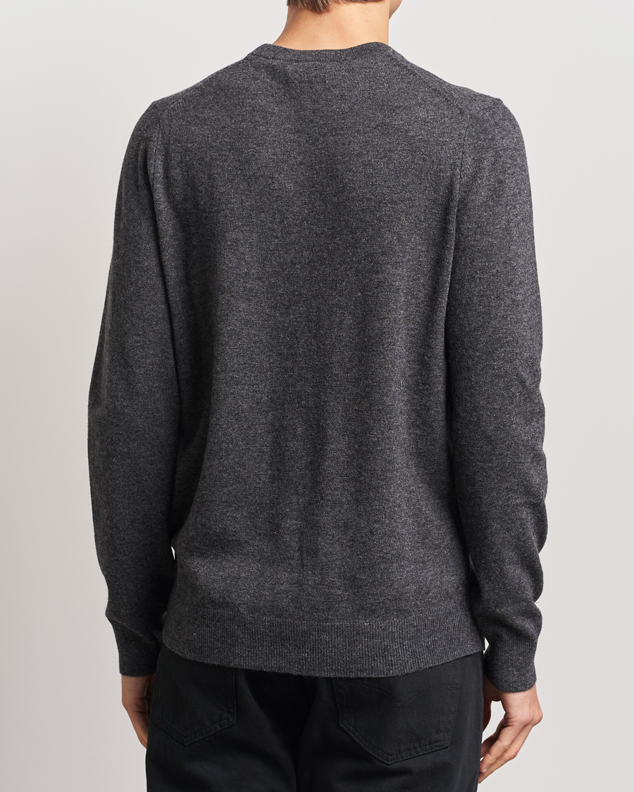 Mies | Puserot | Lyle & Scott | Lambswool Crew Neck Pullover Charcoal Marl