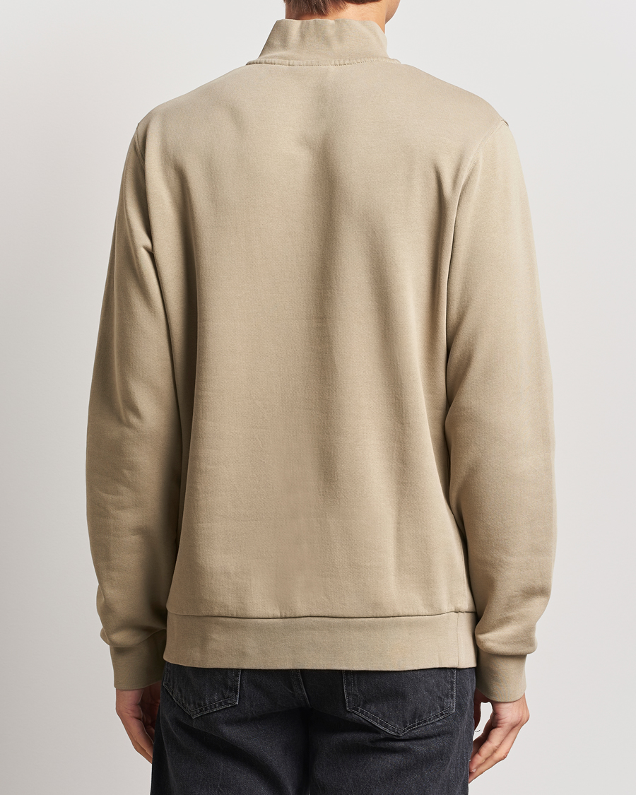 Mies | Puserot | Lyle & Scott | Loopback Half Zip Sweater Sage Uniform