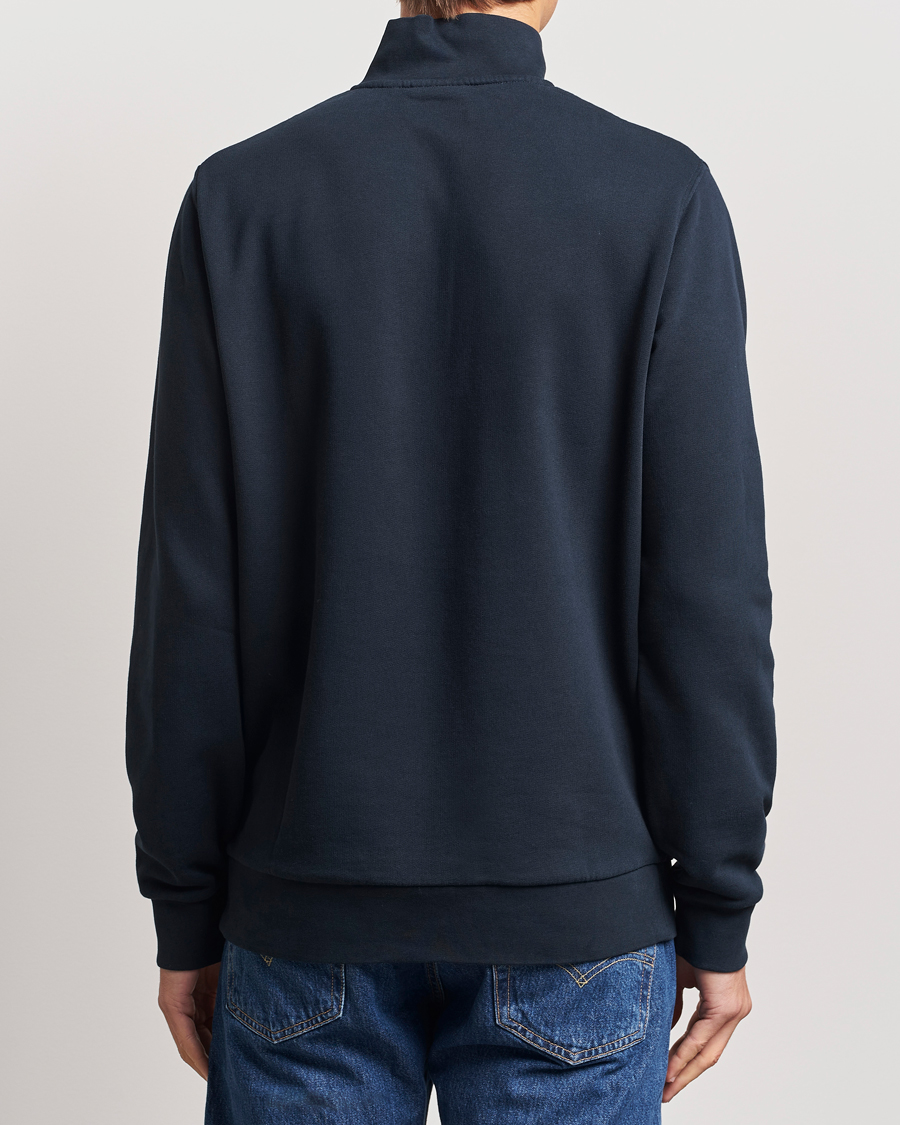 Mies | Puserot | Lyle & Scott | Loopback Half Zip Sweater Dark Navy