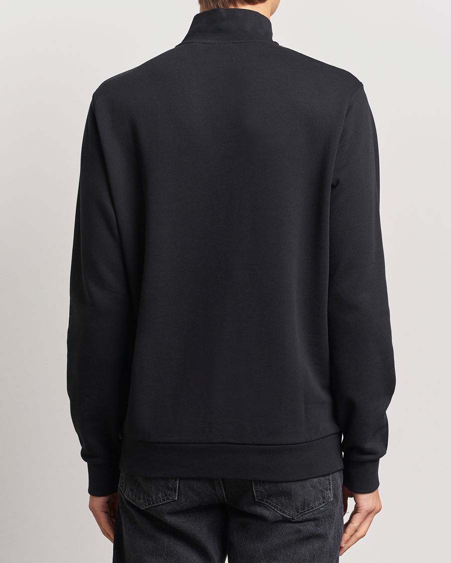 Mies | Puserot | Lyle & Scott | Loopback Half Zip Sweater Jet Black