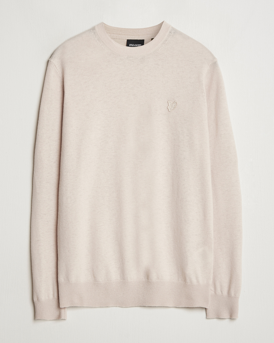 Mies | Puserot | Lyle & Scott | Tonal Eagle Lambswool Crew Neck Cove