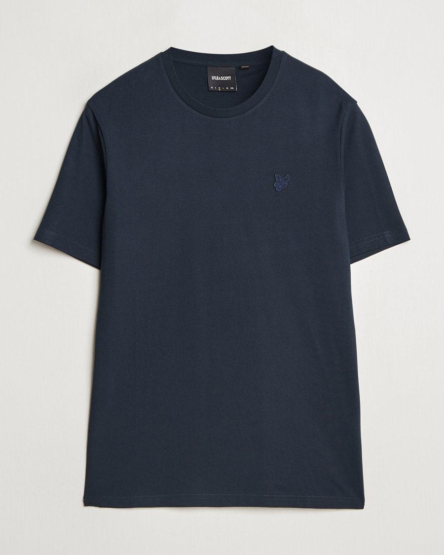Mies | T-paidat | Lyle & Scott | Tonal Eagle Crew Neck T-Shirt Dark Navy