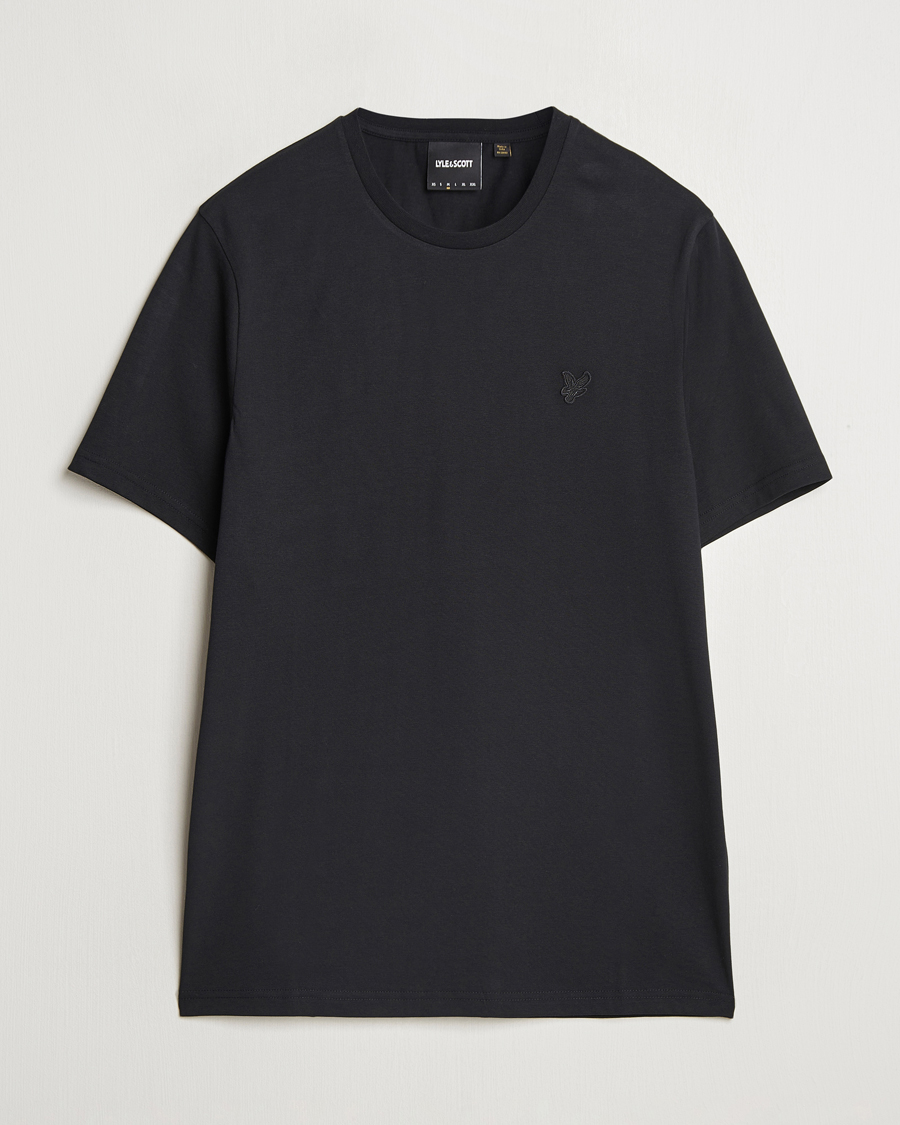 Mies | T-paidat | Lyle & Scott | Tonal Eagle Crew Neck T-Shirt Jet Black
