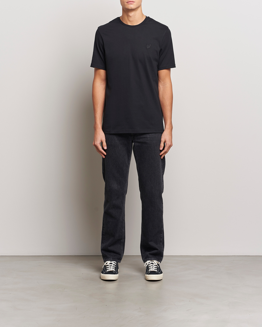 Mies | T-paidat | Lyle & Scott | Tonal Eagle Crew Neck T-Shirt Jet Black