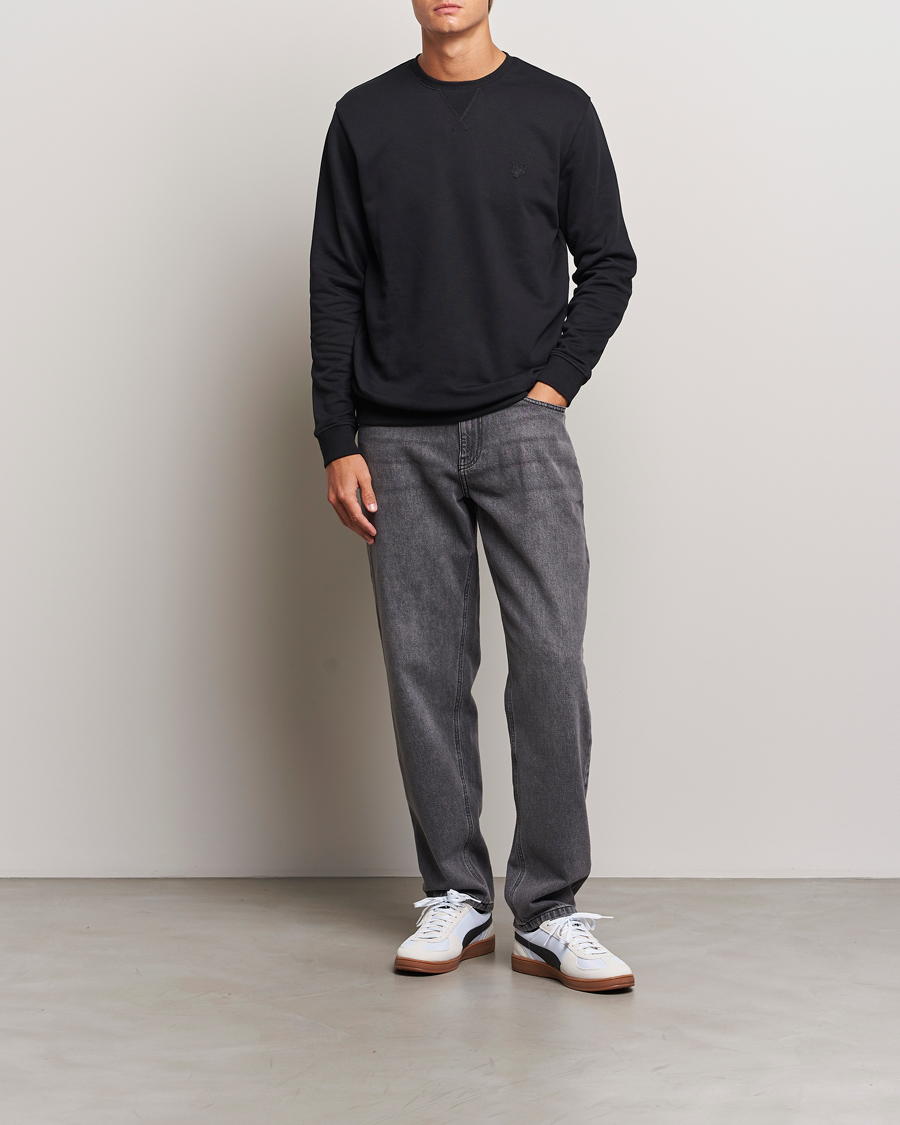 Mies | Puserot | Lyle & Scott | Tonal Eagle Crew Neck Sweatshirt Jet Black