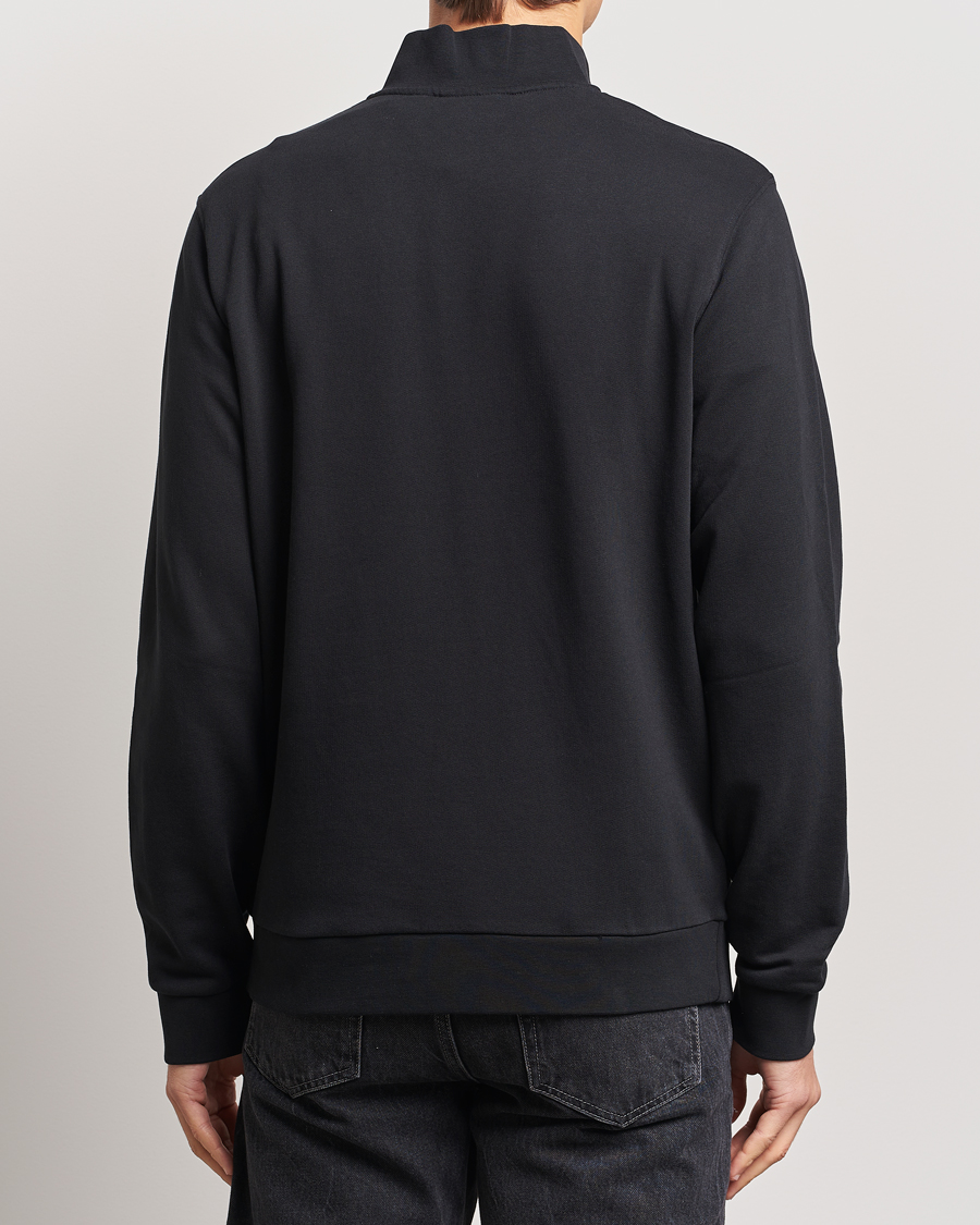 Mies | Puserot | Lyle & Scott | Tonal Eagle Half Zip Sweater Jet Black