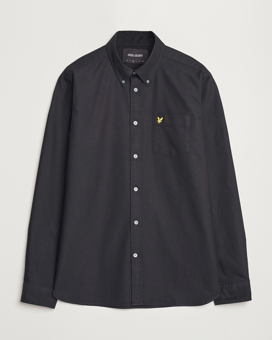 Mies | Kauluspaidat | Lyle & Scott | Lightweight Oxford Shirt Jet Black