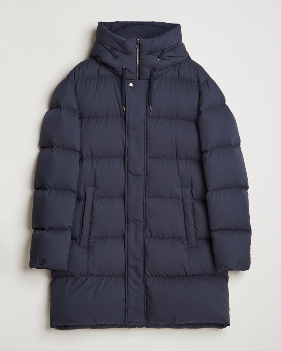 Mies | Takit | Herno | Faux Fur Down Parka Navy