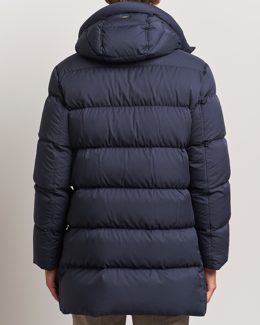 Mies | Takit | Herno | Faux Fur Down Parka Navy