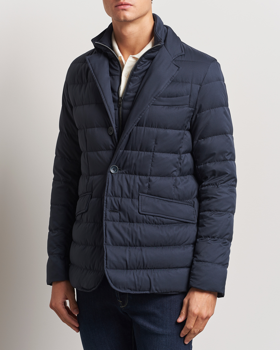 Mies | Takit | Herno | Nylon Down Blazer Navy