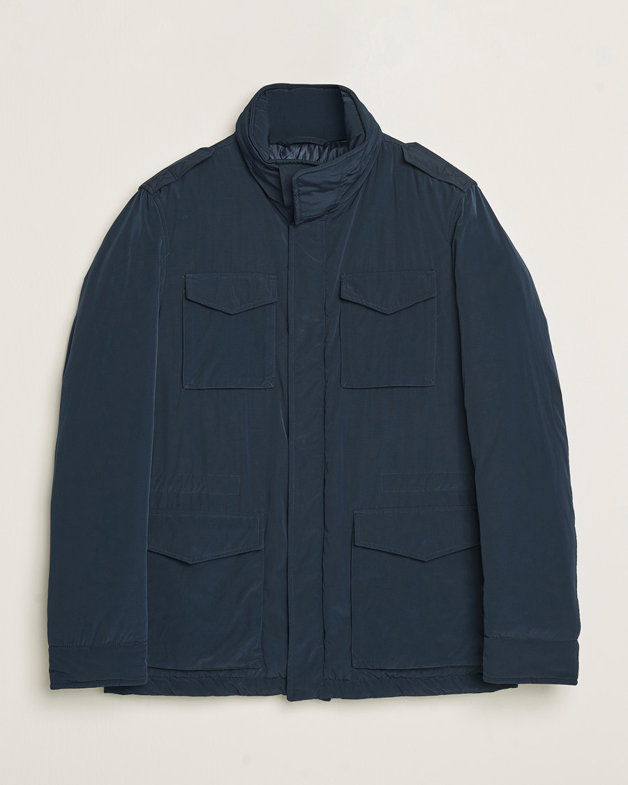 Mies | Takit | Herno | Soft Nylon Field Jacket Navy
