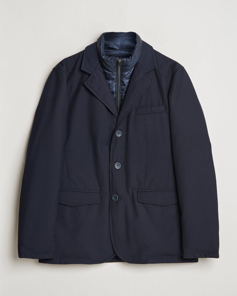 Mies | Takit | Herno | Water Repellent Down Blazer Navy