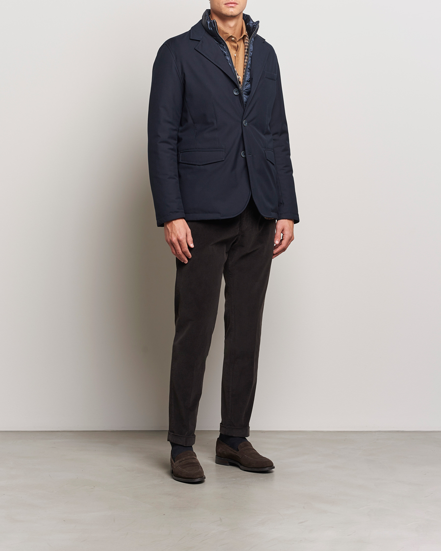 Mies | Takit | Herno | Water Repellent Down Blazer Navy