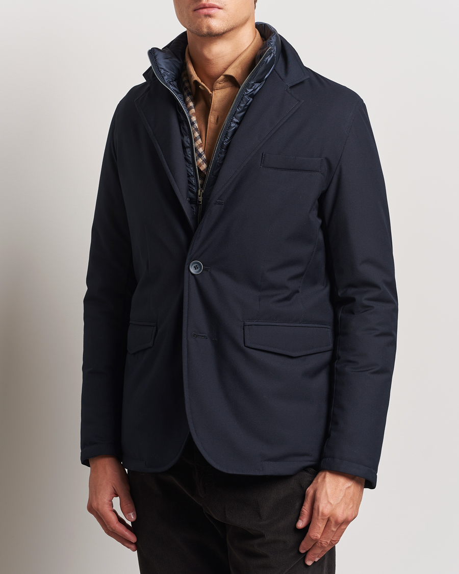 Mies | Takit | Herno | Water Repellent Down Blazer Navy
