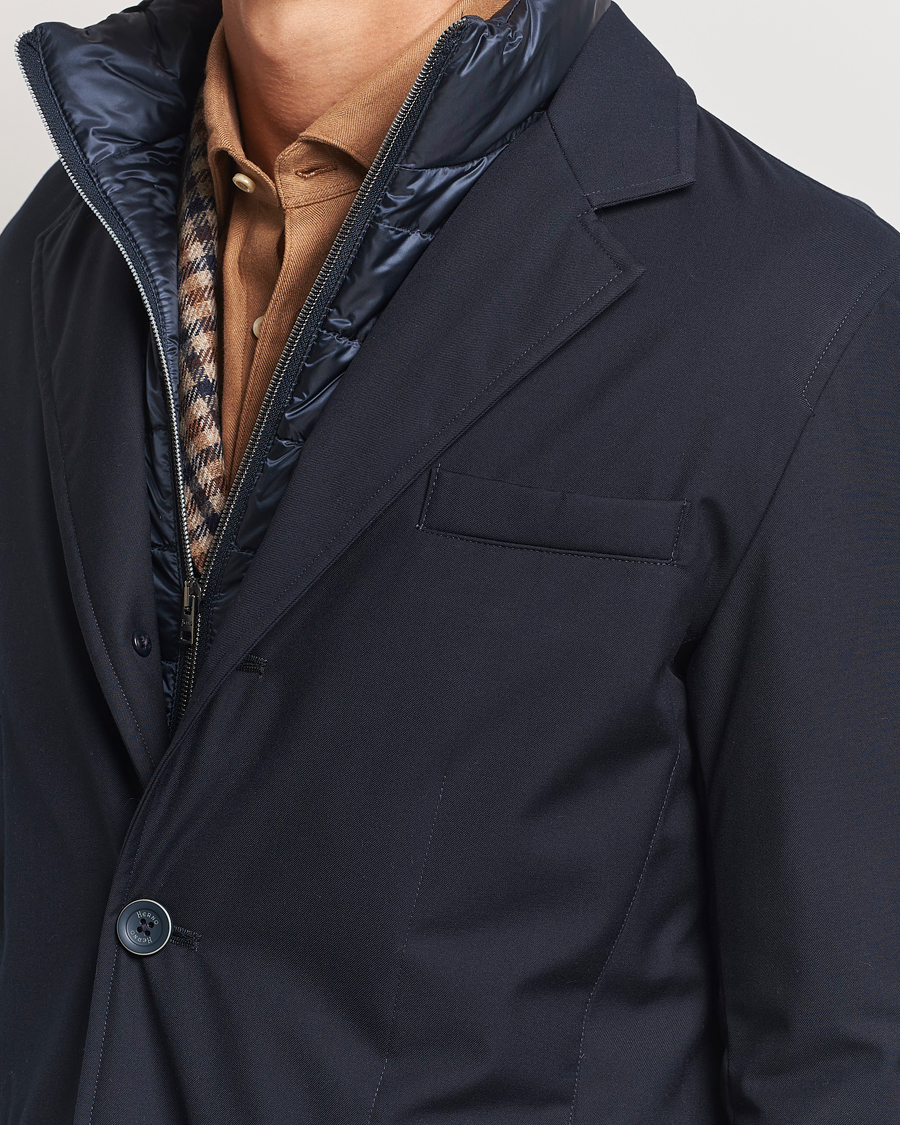 Mies | Takit | Herno | Water Repellent Down Blazer Navy
