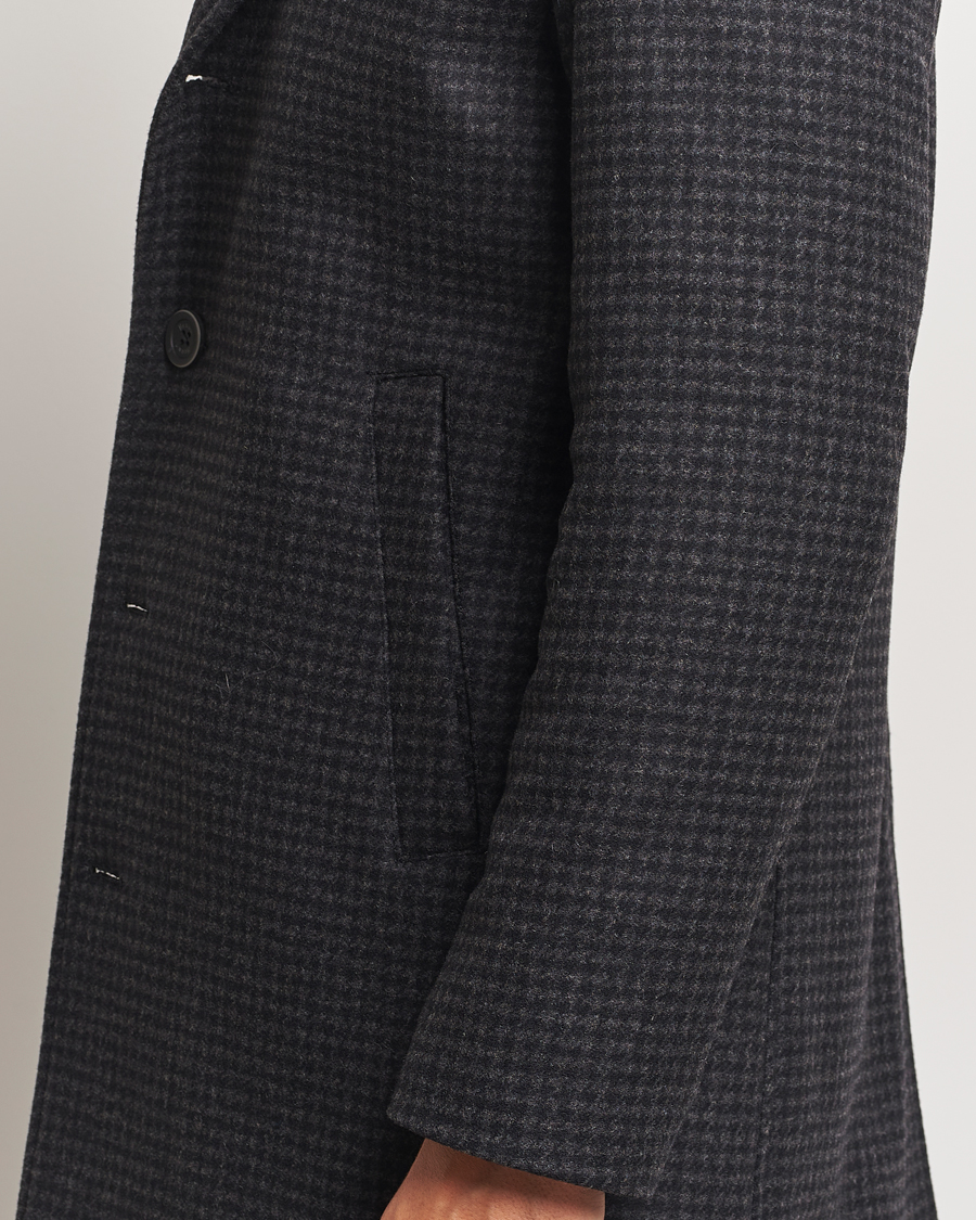 Mies | Takit | Herno | Wool Zip Coat Charcoal