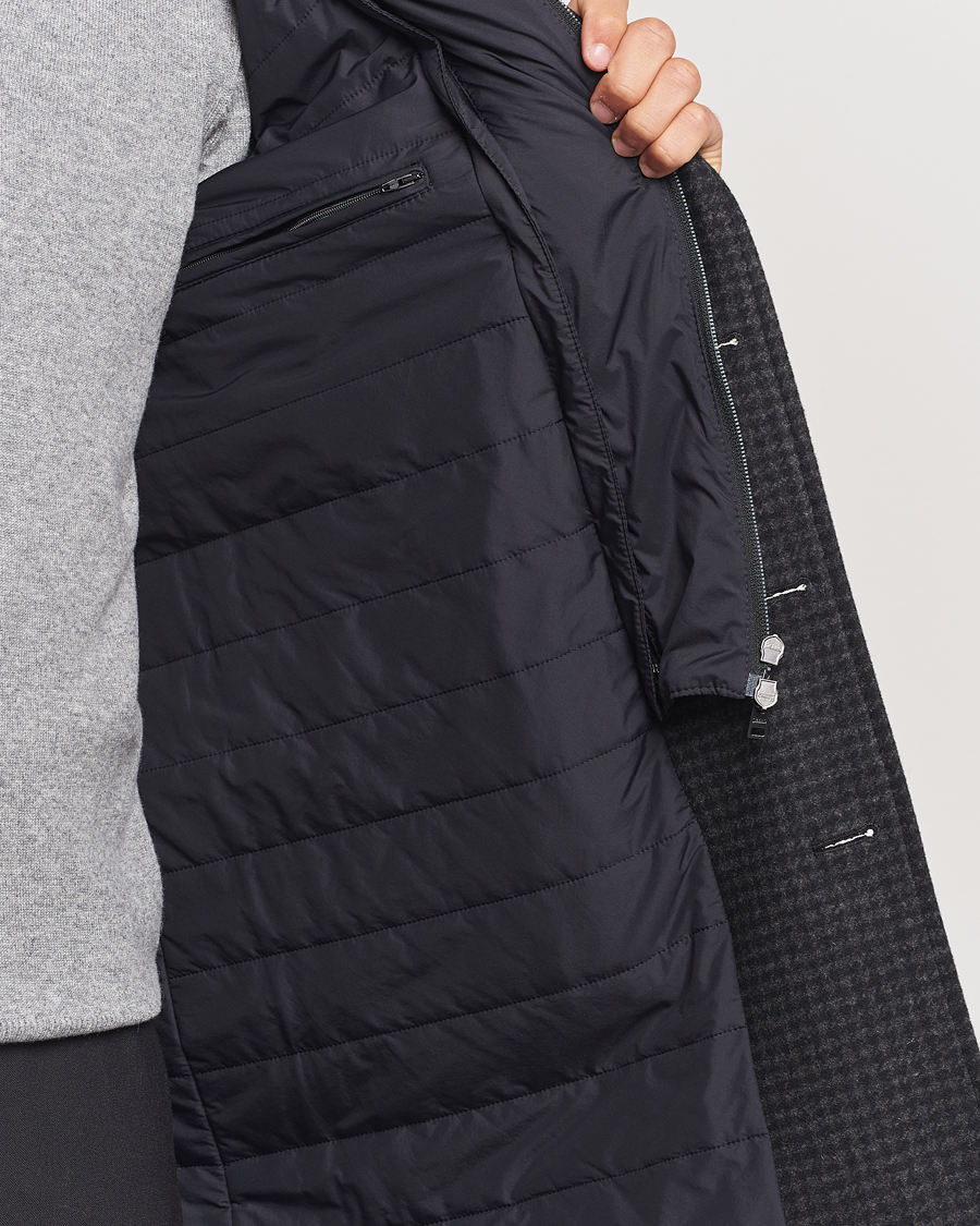 Mies | Takit | Herno | Wool Zip Coat Charcoal