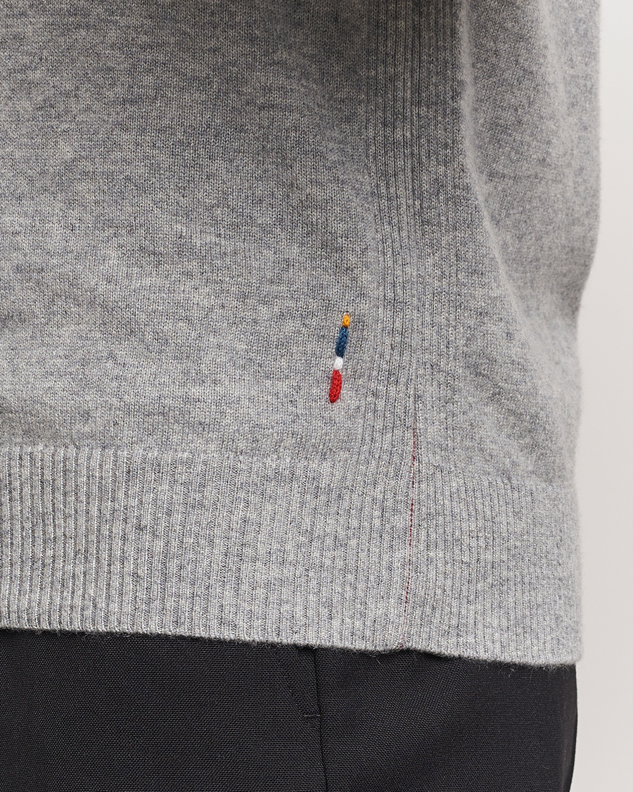 Mies | Puserot | Orlebar Brown | Levar Cashmere Crewneck Oyster Grey