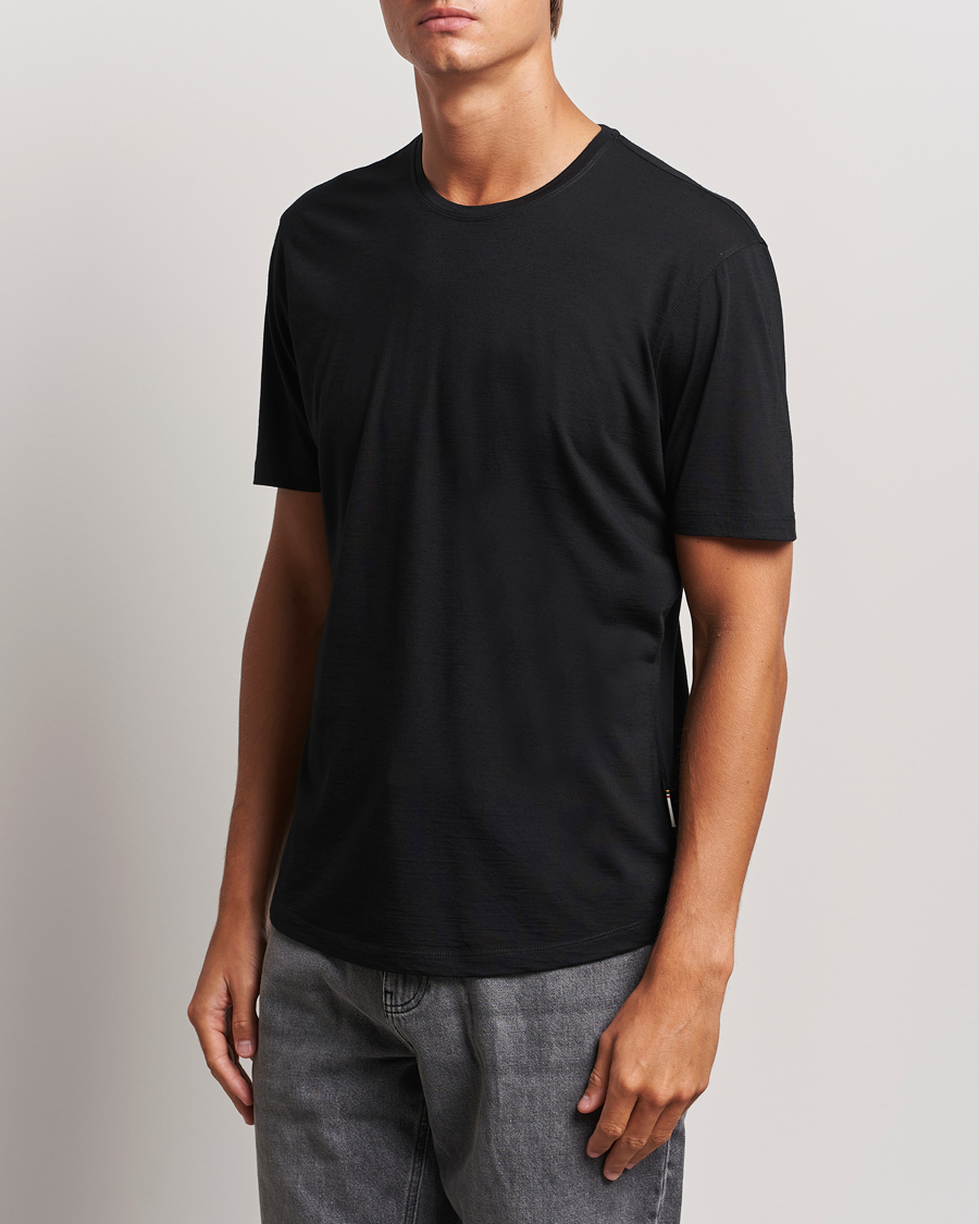 Mies | T-paidat | Orlebar Brown | OB Lux Merino T-Shirt Black