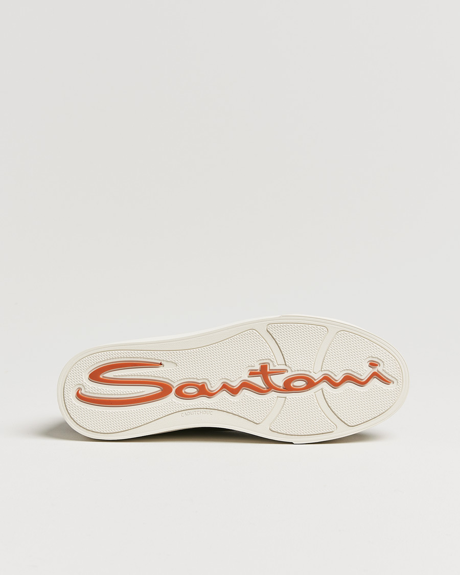 Mies | Santoni Double Buckle Sneakers Dark Brown Grain | Santoni | Double Buckle Sneakers Dark Brown Grain