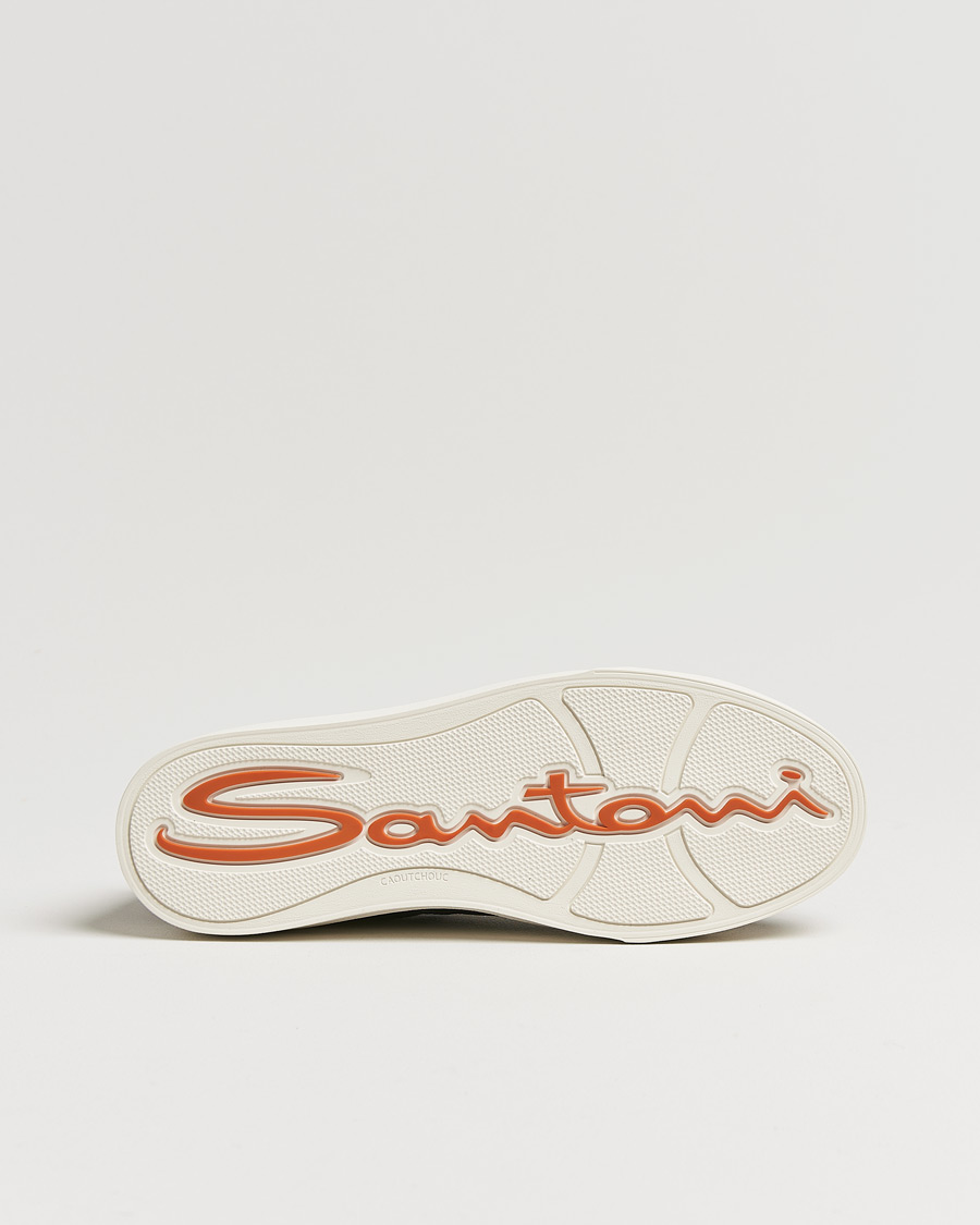 Mies | Santoni Double Buckle Sneakers Navy Grain | Santoni | Double Buckle Sneakers Navy Grain