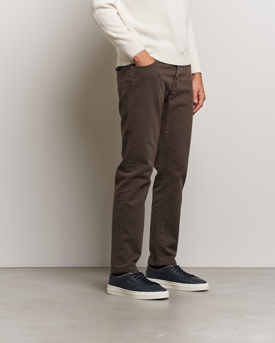 Mies | Santoni Double Buckle Sneakers Navy Grain | Santoni | Double Buckle Sneakers Navy Grain