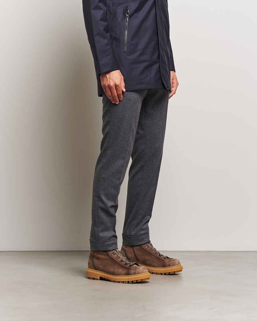 Mies | Santoni St Moritz Winter Boot Brown Nubuck | Santoni | St Moritz Winter Boot Brown Nubuck