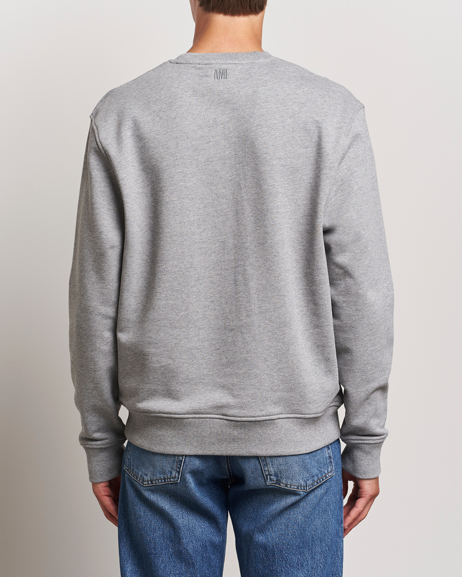Mies | Puserot | AMI | Heart Logo Sweatshirt Heather Grey