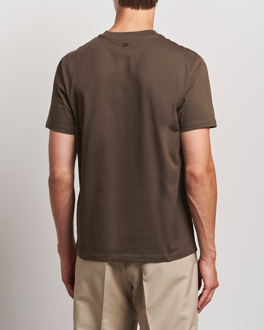 Mies | T-paidat | AMI | Heart Logo T-Shirt Dark Coffee
