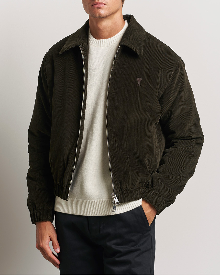 Mies | Takit | AMI | Light Padded Corduroy Jacket Dark Coffee