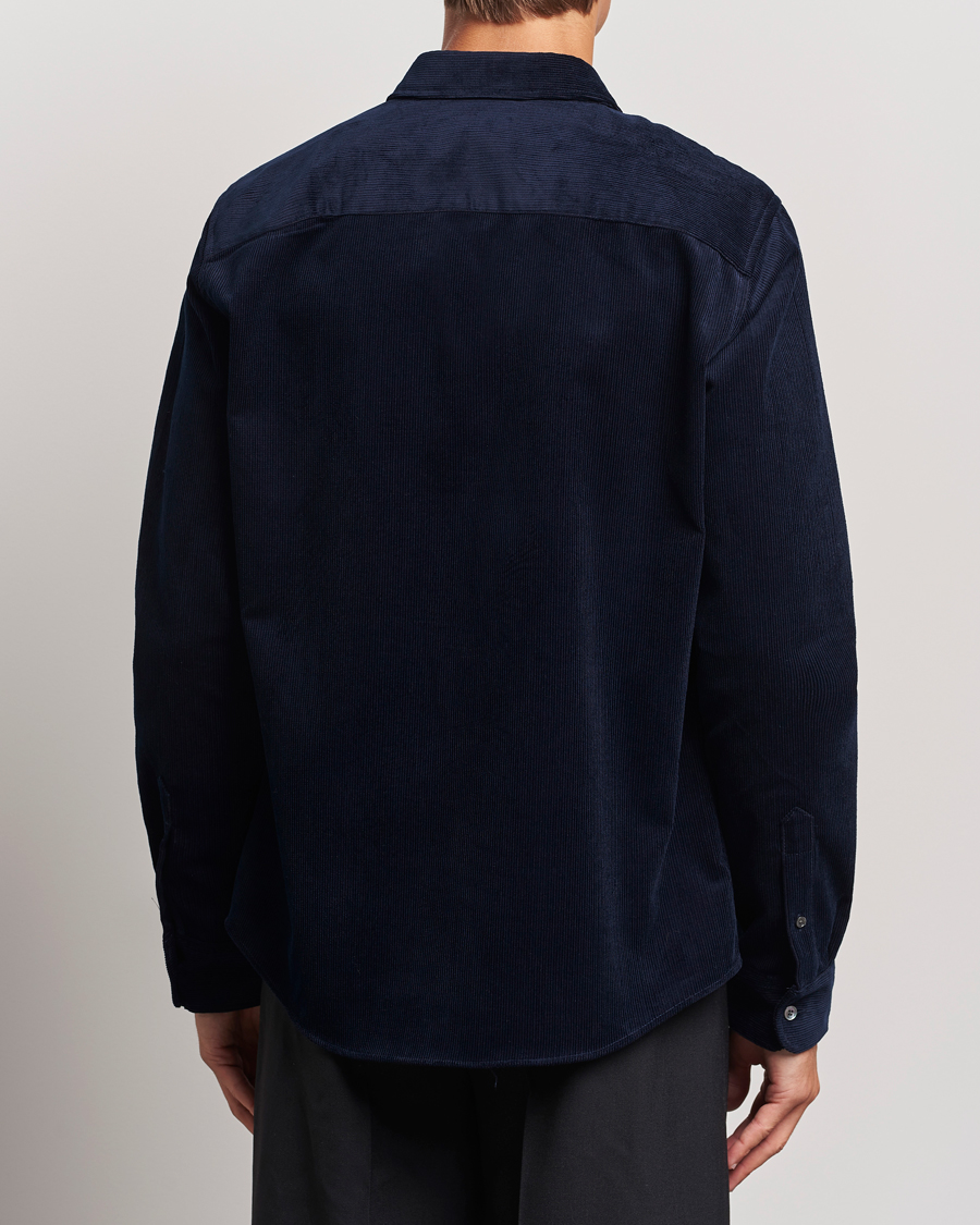 Mies | Kauluspaidat | AMI | Classic Fit Corduroy Shirt Navy