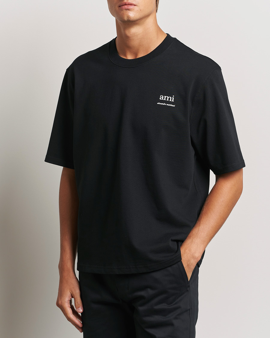 Mies | T-paidat | AMI | Logo T-Shirt Black