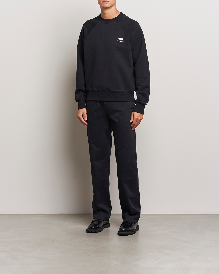 Mies | Puserot | AMI | Logo Sweatshirt Black