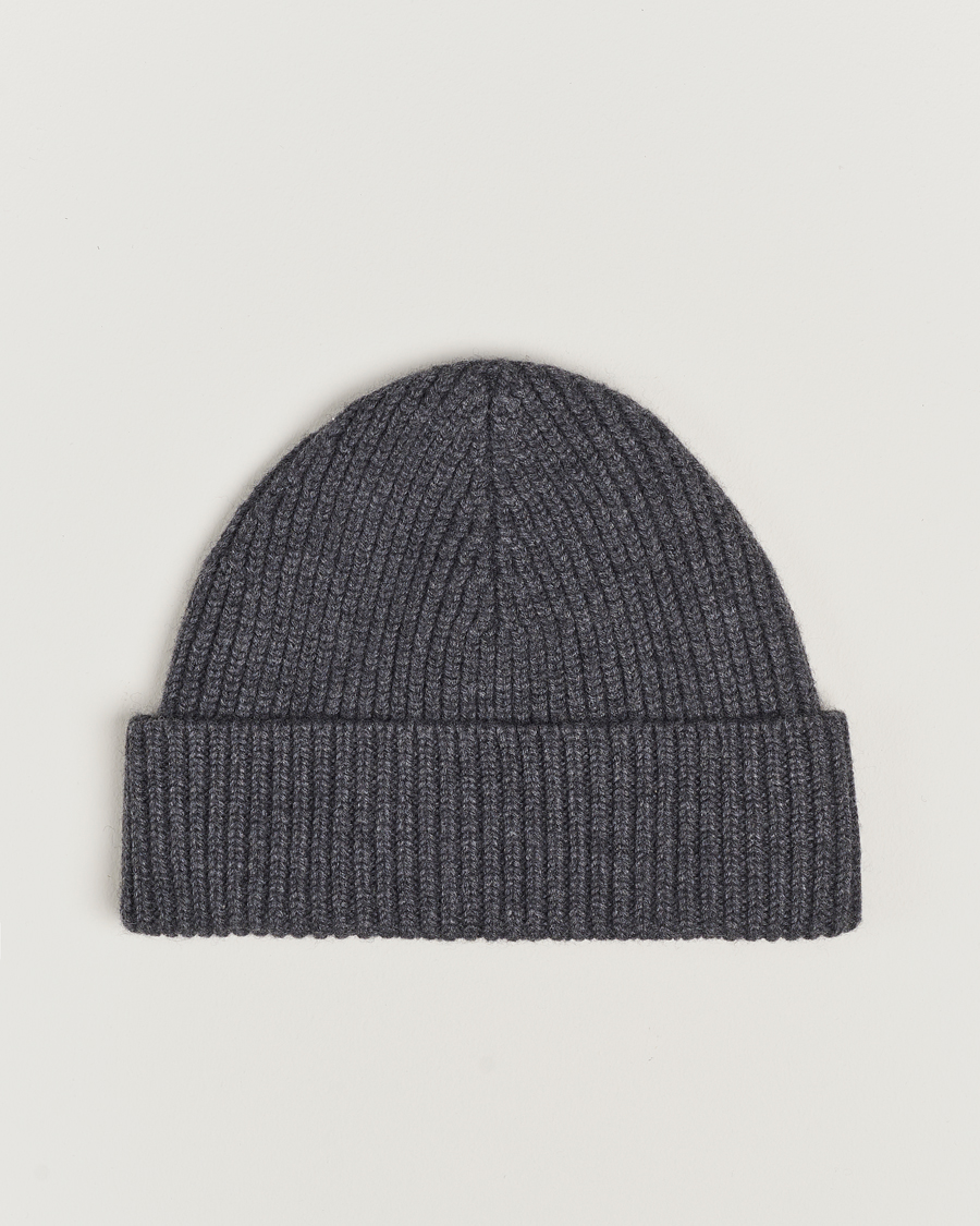 Mies | AMI Heart Logo Beanie Heather Grey | AMI | Heart Logo Beanie Heather Grey