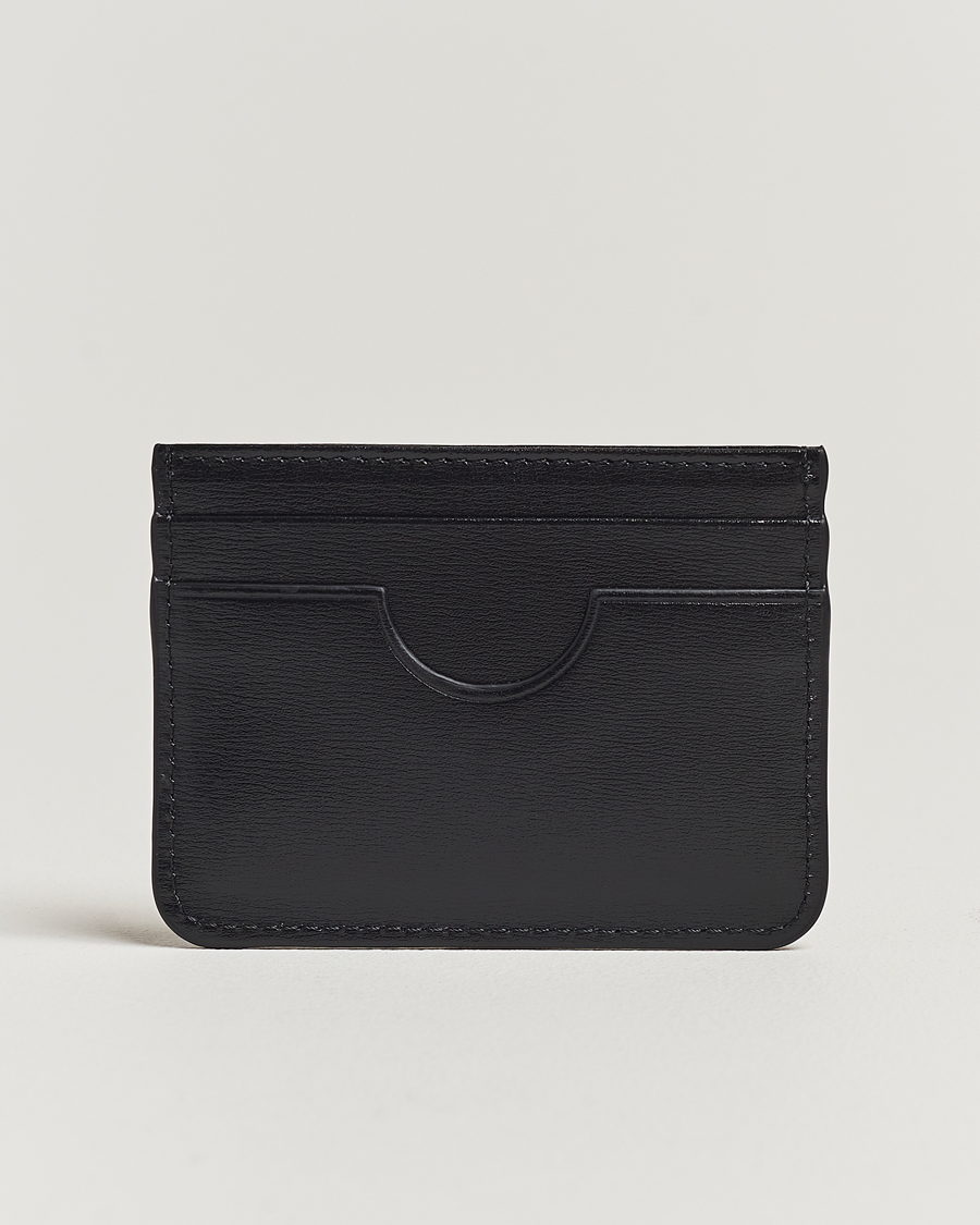 Mies | AMI Tonal Logo Leather Cardholder Black | AMI | Tonal Logo Leather Cardholder Black