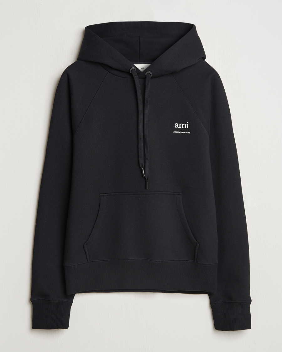 Mies | Puserot | AMI | Logo Hoodie Black