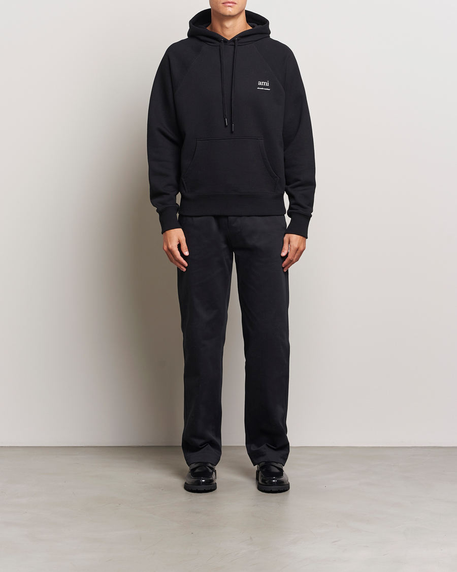Mies | Puserot | AMI | Logo Hoodie Black