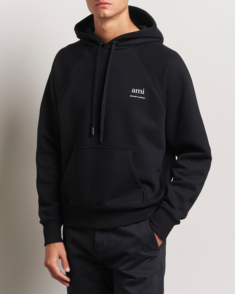 Mies | Puserot | AMI | Logo Hoodie Black