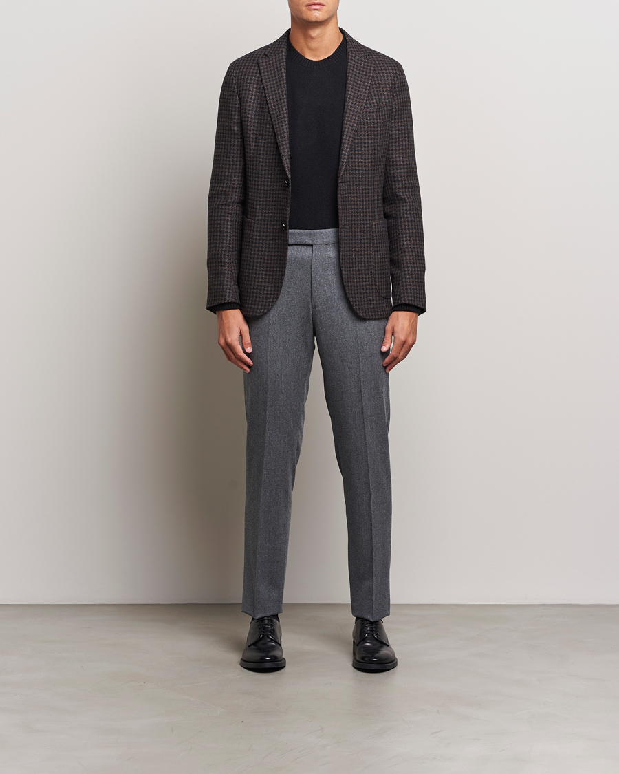 Mies | Pikkutakit | Zegna | Unconstructed Wool/Cashmere Blazer Brown Check