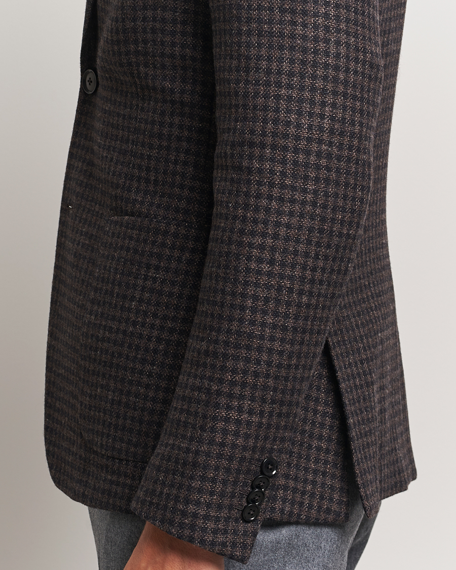 Mies | Pikkutakit | Zegna | Unconstructed Wool/Cashmere Blazer Brown Check