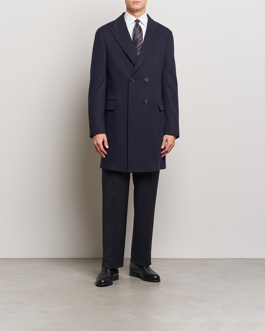 Mies | Takit | Zegna | Wool/Cashmere Double Breasted Coat Navy