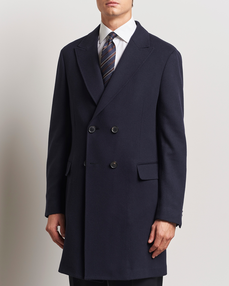 Mies | Takit | Zegna | Wool/Cashmere Double Breasted Coat Navy