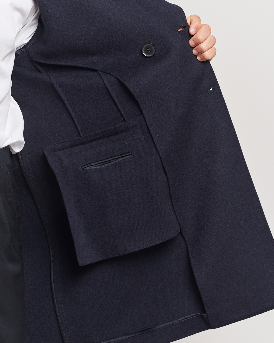 Mies | Takit | Zegna | Wool/Cashmere Double Breasted Coat Navy