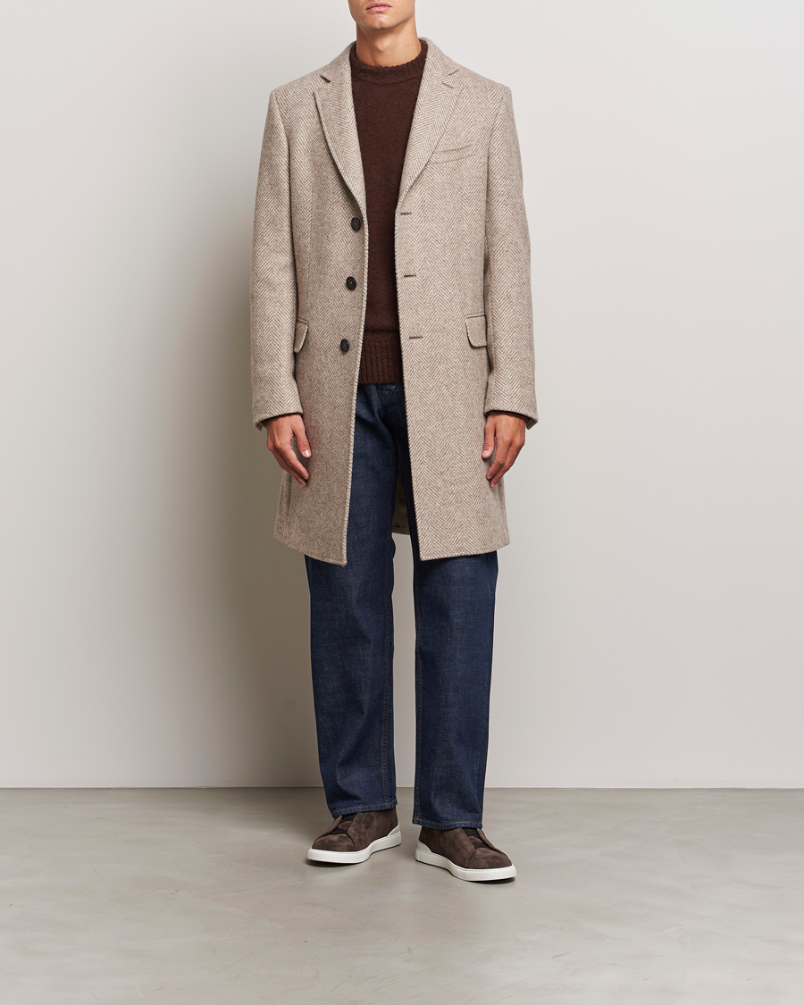 Mies | Takit | Zegna | Wool/Cashmere Double Breasted Coat Beige