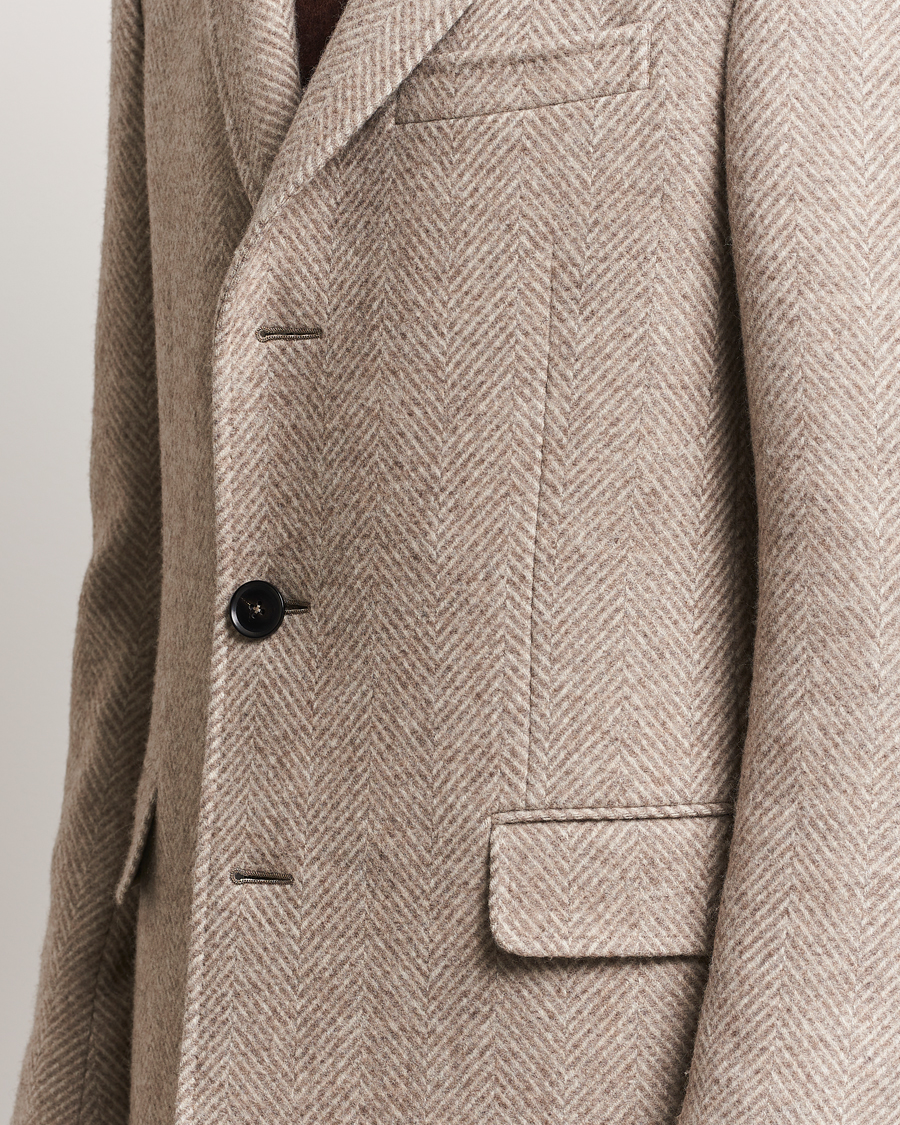 Mies | Takit | Zegna | Wool/Cashmere Double Breasted Coat Beige
