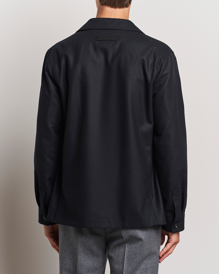 Mies | Takit | Zegna | Flannel Chore Jacket Black