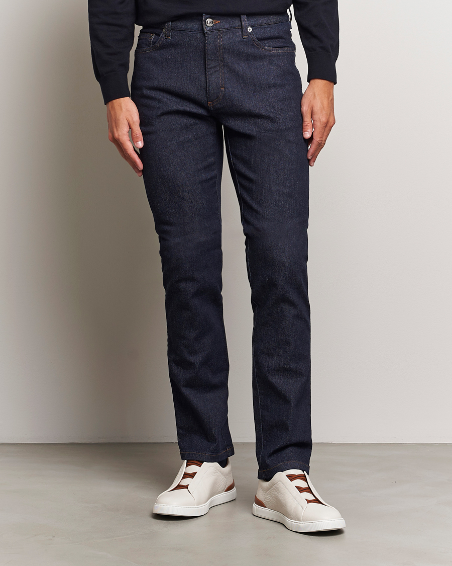 Mies | Farkut | Zegna | 5-Pocket Denim Jeans Dark Rinse